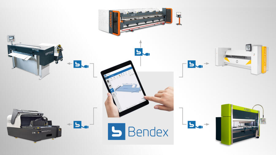 Durchgängiger Datenaustausch: Die Bendex-Software kann bestimmte Maschinensoftware einbinden | © Gebrüder Spiegel AG