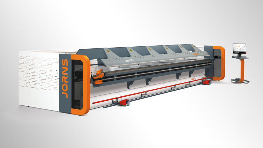 JB 150 bending machine – with integrated machine frame, invisible behind the panel | © Jorns AG